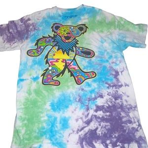 Liquid Blue Men’s Short Sleeve Graphic Tee Grateful Dead Tye Dye Retro Size M